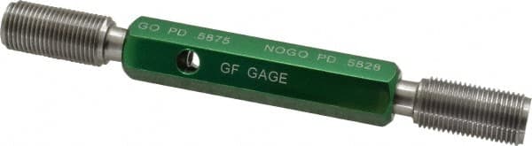 GF Gage - 5/8-18 Go/No Go Truncated Taperlock Thread Setting Plug Gage - Class 2A, Size 3 Handle, Steel - Americas Industrial Supply