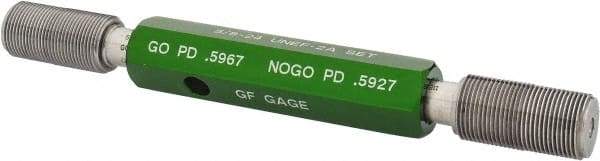 GF Gage - 5/8-24 Go/No Go Truncated Taperlock Thread Setting Plug Gage - Class 2A, Size 3 Handle, Steel - Americas Industrial Supply