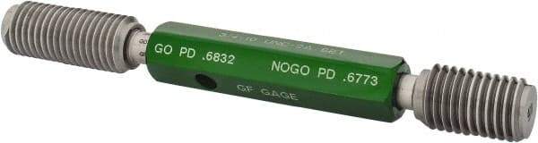 GF Gage - 3/4-10 Go/No Go Truncated Taperlock Thread Setting Plug Gage - Class 2A, Size 3 Handle, Steel - Americas Industrial Supply