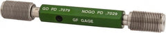 GF Gage - 3/4-16 Go/No Go Truncated Taperlock Thread Setting Plug Gage - Class 2A, Size 3 Handle, Steel - Americas Industrial Supply