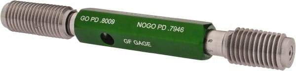 GF Gage - 7/8-9 Go/No Go Truncated Taperlock Thread Setting Plug Gage - Class 2A, Size 4 Handle, Steel - Americas Industrial Supply