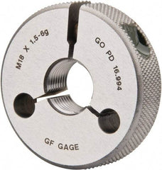 GF Gage - M18x1.5 Go Single Ring Thread Gage - Class 6G - Americas Industrial Supply