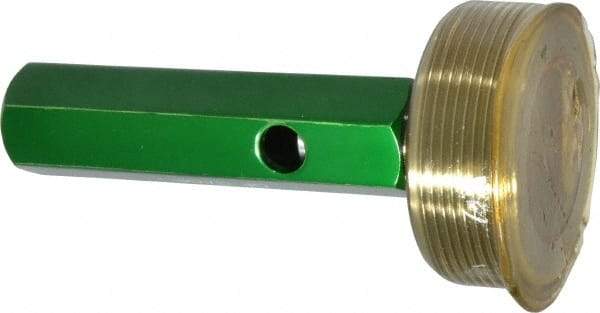GF Gage - 2 - 11-1/2 Single End Tapered Plug Pipe Thread Gage - Handle Size 5, Handle, NPT-L1 Tolerance - Americas Industrial Supply