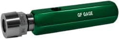 GF Gage - 1/2-14 Single End Tapered Plug Pipe Thread Gage - Handle Size 4 Included, NPTF-6 Step Tolerance - Americas Industrial Supply