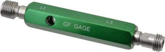 GF Gage - 1/4-18 Double End Tapered Plug Pipe Thread Gage - Handle Size 3, Handle Included, NPTF-L1 & NPTF-L3 Tolerance - Americas Industrial Supply