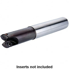 Kennametal - 3/4" Cut Diam, 0.04" Max Depth, 3/4" Shank Diam, Cylindrical Shank Indexable High-Feed Helical End Mill - Screw Holding Method, WP..05X3.. Insert, KF Toolholder, Through Coolant - Americas Industrial Supply