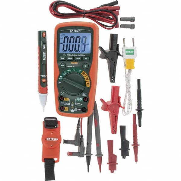 Extech - 4 Piece, Digital Multimeter Kit - 1,000 Volt Max - Americas Industrial Supply