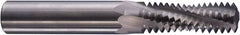 Niagara Cutter - 1/2-20 UN, 0.35" Cutting Diam, 3 Flute, Solid Carbide Helical Flute Thread Mill - Internal/External Thread, 7/8" LOC, 3-1/2" OAL, 3/8" Shank Diam - Americas Industrial Supply