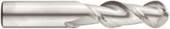 Niagara Cutter - 3/4" Diam, 1-5/8" LOC, 2 Flute Solid Carbide Ball End Mill - TiCN Finish, Single End, 4" OAL, 3/4" Shank Diam, Spiral Flute - Americas Industrial Supply