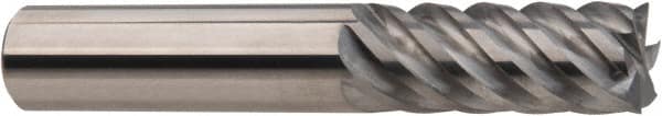 Niagara Cutter - 16mm, 36mm LOC, 16mm Shank Diam, 93mm OAL, 6 Flute, Solid Carbide Square End Mill - Single End, AlTiN Finish, Spiral Flute, 45° Helix, Centercutting, Right Hand Cut, Right Hand Flute, Series S645M - Americas Industrial Supply