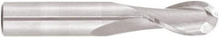 Niagara Cutter - 5/16" Diam, 1" LOC, 2 Flute Solid Carbide Ball End Mill - TiAlN Finish, Single End, 4" OAL, 5/16" Shank Diam, Spiral Flute - Americas Industrial Supply
