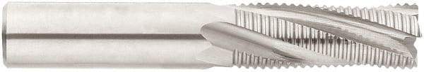 Niagara Cutter - 12mm Diam, Fine Pitch, 32mm LOC, 4 Flute Solid Carbide 45° Corner Chamfer Roughing End Mill - AlTiN Finish, 84mm OAL, 12mm Shank Diam, Single End, Centercutting, 20° Helix - Americas Industrial Supply