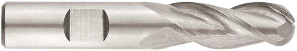 Niagara Cutter - 3/4" Diam, 1-5/8" LOC, 3 Flute Solid Carbide Ball End Mill - AlTiN Finish, Single End, 4" OAL, 3/4" Shank Diam, Spiral Flute - Americas Industrial Supply