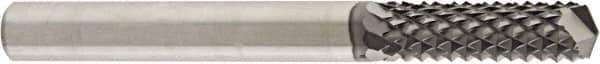 Niagara Cutter - 1/4" Diam, 3/4" LOC, Drill Point End, Solid Carbide Diamond Pattern Router Bit - Right Hand Cut, 2-1/2" OAL, 1/4" Shank Diam, Use on Carbon Fiber, Composite, Graphite, Green Ceramics - Americas Industrial Supply