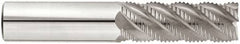 Niagara Cutter - 5/8" Diam, Fine Pitch, 1-5/8" LOC, 5 Flute Solid Carbide 45° Corner Chamfer Roughing End Mill - AlTiN Finish, 3-1/2" OAL, 5/8" Shank Diam, Single End, Centercutting, 45° Helix - Americas Industrial Supply