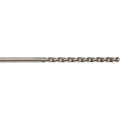 Taper Length Drill Bit: Bright/Uncoated, RH Cut, Parabolic Flute, Straight Shank, Series 5536