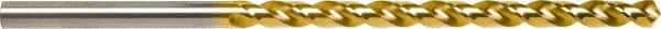 Guhring - 9/16", Parabolic Flute, Cobalt Taper Length Drill Bit - TiN Finish, Series 5537 - Americas Industrial Supply