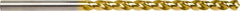 Guhring - 9/16", Parabolic Flute, Cobalt Taper Length Drill Bit - TiN Finish, Series 5537 - Americas Industrial Supply