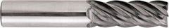 Niagara Cutter - 10mm, 5 Flute, Single End, Solid Carbide, 0.5mm Corner Radius End Mill - 73mm OAL, Right Hand Flute, 20mm LOC, Right Hand Cut - Americas Industrial Supply