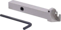 Iscar - External Thread, 0.63" Max Depth of Cut, 1.8mm Min Groove Width, 100mm OAL, Right Hand Indexable Grooving Cutoff Toolholder - 1/2" Shank Height x 1/2" Shank Width, TAG Insert Style, TGT Toolholder Style, Series Tang-Grip - Americas Industrial Supply