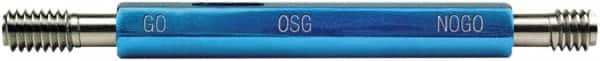 OSG - #8-32, Class 2B, Double End Plug Thread Go/No Go Gage - High Speed Steel, Handle Included - Americas Industrial Supply