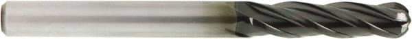 OSG - 1/64" Diam, 3/64" LOC, 2 Flute Solid Carbide Ball End Mill - Diamond Finish, Single End, 1-1/2" OAL, 1/8" Shank Diam, Spiral Flute - Americas Industrial Supply