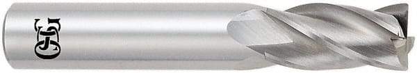 OSG - 5/8", 4 Flute, Single End, Solid Carbide, 0.02" Corner Radius End Mill - 3-1/2" OAL, 30° Helix, Right Hand Flute, 1-1/4" LOC, Right Hand Cut - Americas Industrial Supply