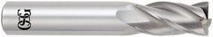 OSG - 5/8", 4 Flute, Single End, Solid Carbide, 0.03" Corner Radius End Mill - 3-1/2" OAL, 30° Helix, Right Hand Flute, 1-1/4" LOC, Right Hand Cut - Americas Industrial Supply