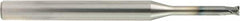 OSG - 2.5mm, 2 Flute, Single End, Solid Carbide, 0.2mm Corner Radius End Mill - 70mm OAL, 30° Helix, Right Hand Flute, 2.2mm LOC, Right Hand Cut, - Americas Industrial Supply