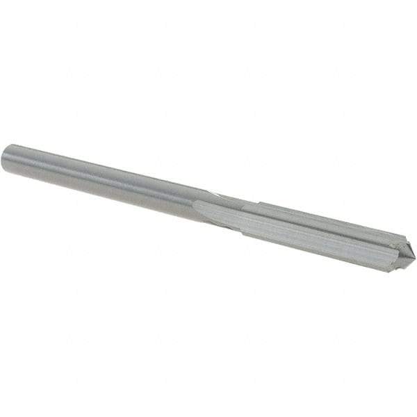OSG - #3 Solid Carbide Chucking Reamer - Straight Flute, 3/16" Straight Shank, 1" Flute Length, 3" OAL - Americas Industrial Supply