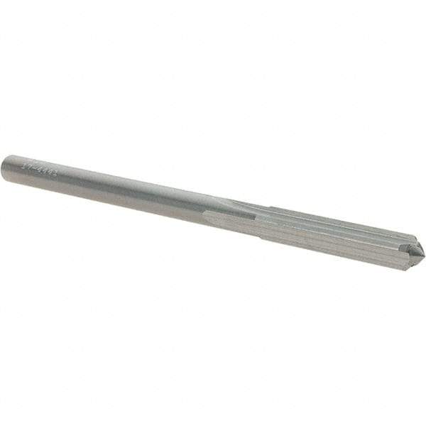 OSG - #18 Solid Carbide Chucking Reamer - Straight Flute, 5/32" Straight Shank, 7/8" Flute Length, 2-3/4" OAL - Americas Industrial Supply