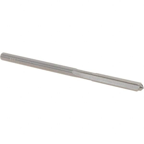 OSG - #29 Solid Carbide Chucking Reamer - Straight Flute, 1/8" Straight Shank, 3/4" Flute Length, 2-1/2" OAL - Americas Industrial Supply