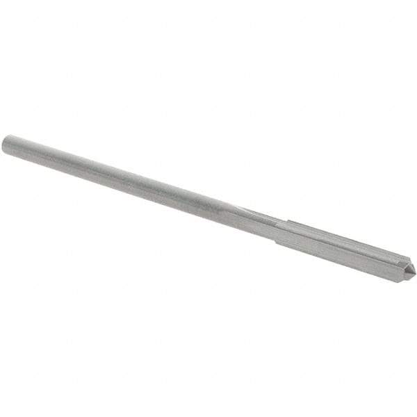 OSG - #34 Solid Carbide Chucking Reamer - Straight Flute, 3/32" Straight Shank, 5/8" Flute Length, 2-1/4" OAL - Americas Industrial Supply