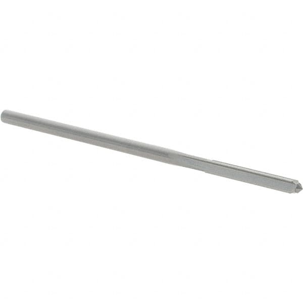 OSG - #38 Solid Carbide Chucking Reamer - Straight Flute, 3/32" Straight Shank, 5/8" Flute Length, 2-1/4" OAL - Americas Industrial Supply