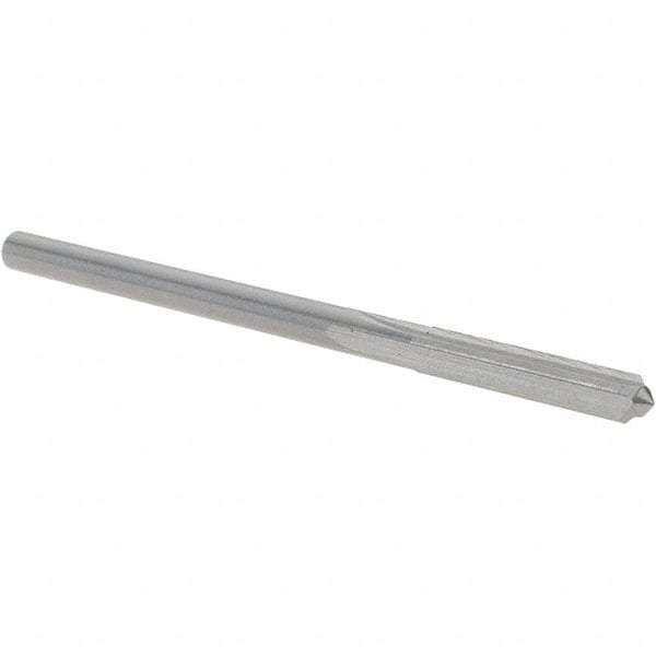 OSG - 3.3mm Solid Carbide Chucking Reamer - Straight Flute, 2.78mm Straight Shank, 19mm Flute Length, 64mm OAL - Americas Industrial Supply