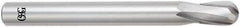 OSG - 7/16" Diam, 21/32" LOC, 2 Flute Solid Carbide Ball End Mill - Uncoated, Single End, 5" OAL, 7/16" Shank Diam, Spiral Flute - Americas Industrial Supply
