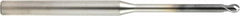OSG - 0.2mm Diam, 0.16mm LOC, 2 Flute Solid Carbide Ball End Mill - WXS Finish, Single End, 45mm OAL, 4mm Shank Diam, Spiral Flute - Americas Industrial Supply