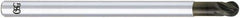 OSG - 3/8" Diam, 3/8" LOC, 4 Flute Solid Carbide Ball End Mill - Diamond Finish, Single End, 4" OAL, 3/8" Shank Diam, Spiral Flute - Americas Industrial Supply