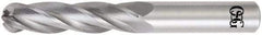 OSG - 12mm Diam, 51mm LOC, 4 Flute Solid Carbide Ball End Mill - Uncoated, Single End, 102mm OAL, 12mm Shank Diam, Spiral Flute - Americas Industrial Supply