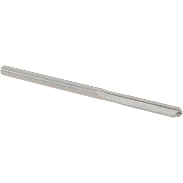 OSG - #32 Solid Carbide Chucking Reamer - Straight Flute, 7/64" Straight Shank, 5/8" Flute Length, 2-1/4" OAL - Americas Industrial Supply