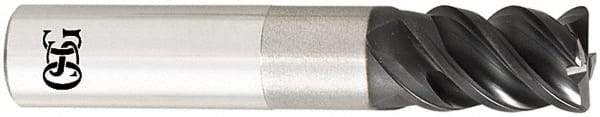 OSG - 12mm, 4 Flute, Single End, Solid Carbide, 1.5mm Corner Radius End Mill - 102mm OAL, 50° Helix, Right Hand Flute, 18mm LOC, Right Hand Cut, - Americas Industrial Supply