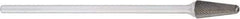 OSG - 9mm Cut Diam, 6mm Shank Diam, Ball Head Fluted Cut Burr - Carbide, 50mm OAL - Americas Industrial Supply