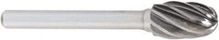 OSG - 9mm Cut Diam, 6mm Shank Diam, Taper Head Fluted Cut Burr - Carbide, Radius End, 27mm LOC, 50mm OAL - Americas Industrial Supply