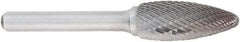 OSG - 8mm Cut Diam, 6mm Shank Diam, Flame Head Burr - Carbide, Radius End, 19mm LOC, 50mm OAL - Americas Industrial Supply