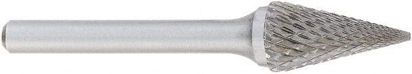 OSG - 6mm Cut Diam, 6mm Shank Diam, Cone Head Burr - Carbide, 25mm LOC, 50mm OAL - Americas Industrial Supply