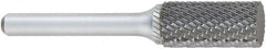 OSG - 3/8" Cut Diam, 1/4" Shank Diam, Cylinder Head Burr - Carbide, Flat End, 3/4" LOC, 2" OAL - Americas Industrial Supply