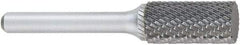 OSG - 7/16" Cut Diam, 1/4" Shank Diam, Cylinder Head Burr - Carbide, Flat End, 1" LOC, 2" OAL - Americas Industrial Supply