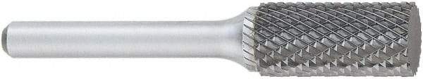 OSG - 3/4" Cut Diam, 1/4" Shank Diam, Cylinder Head Burr - Carbide, Flat End, 3/4" LOC, 2" OAL - Americas Industrial Supply