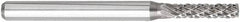 OSG - 3mm Cut Diam, 3mm Shank Diam, Inverted Cone Head Burr - Carbide, Flat End, 5mm LOC, 38mm OAL - Americas Industrial Supply