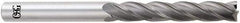 OSG - 14mm, 76mm LOC, 14mm Shank Diam, 153mm OAL, 4 Flute, Solid Carbide Square End Mill - Single End, Uncoated, Spiral Flute, 30° Helix, Centercutting, Right Hand Cut, Right Hand Flute, Series 484 - Americas Industrial Supply